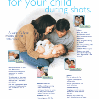 “Comfort Measures Tear-Off Sheets” 50 sheets per pad (Bilingual)