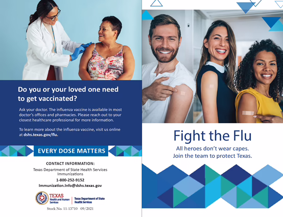 Fight the Flu - Adult Brochure.