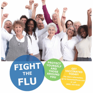 Fight the Flu - Adults Poster.