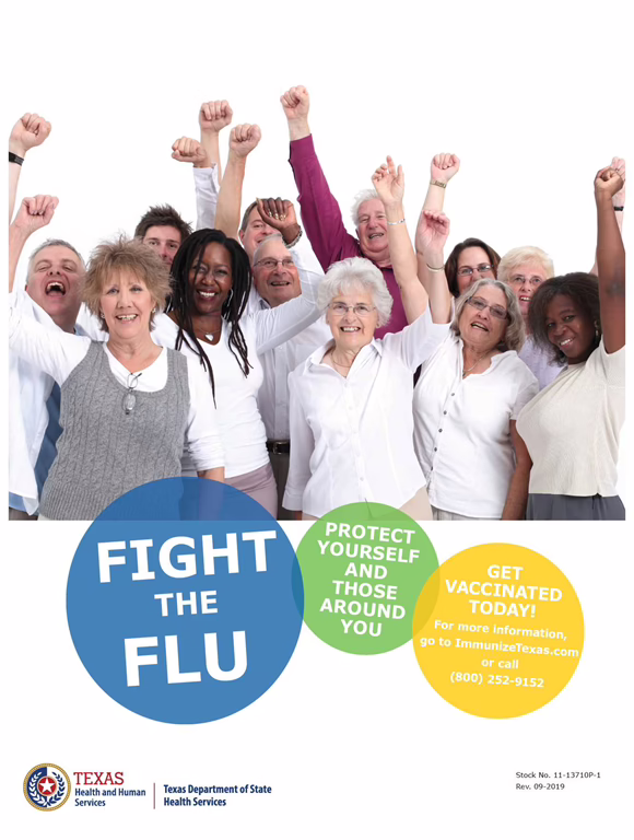 Fight the Flu - Adults Poster.