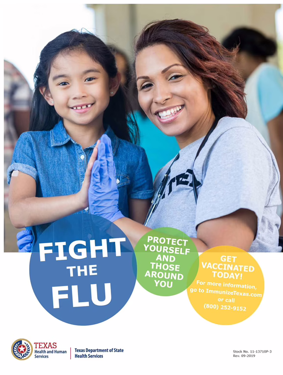 Fight the Flu Child Poster