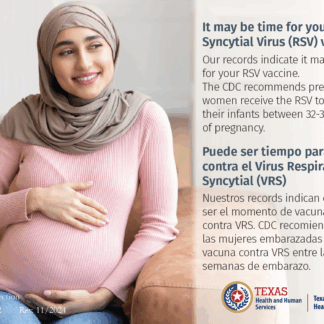 RSV Postcard - Pregnant Women - Rev: 11/2024