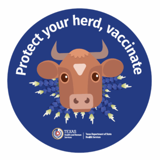 11-sticker-C "Protect your herd, vaccinate"