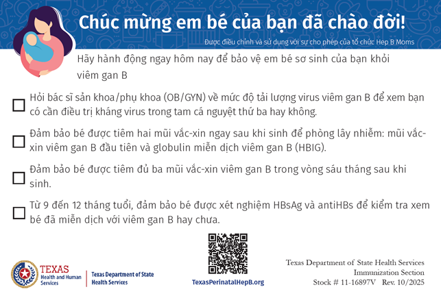 Congratulations on the birth of your baby! Rev. 10/25 - Vietnamese