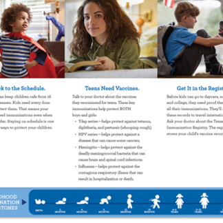 Let's talk immunizations - Parent Brochure