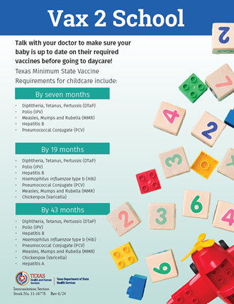 VAX 2 School Childcare Flyer